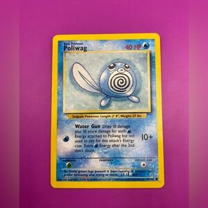 POKÉMON POLIWAG CARD; 1999 Game Base Set; 59/102; Perfect Condition.